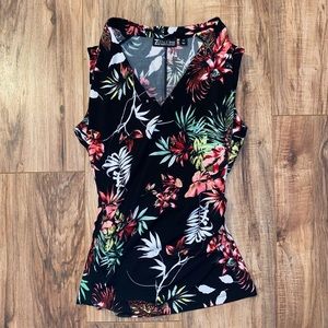 Tropical print blouse